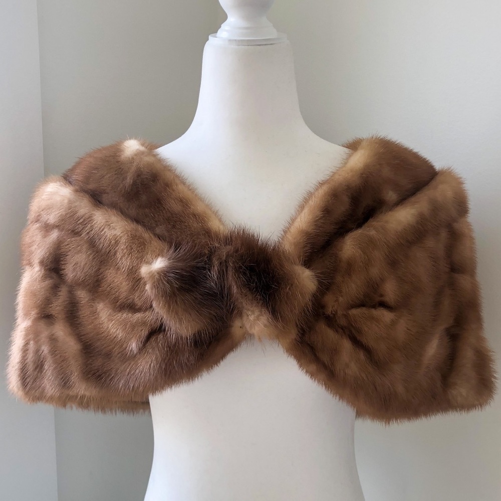 Vintage Mink Fur Shrug Bolero